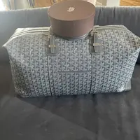 Goyard grey duffle bag, 55”