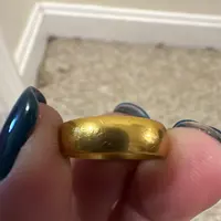 Vintage British 22k gold band ring