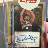 Dylan Harper Topps Chrome rookie autograph, gold /50